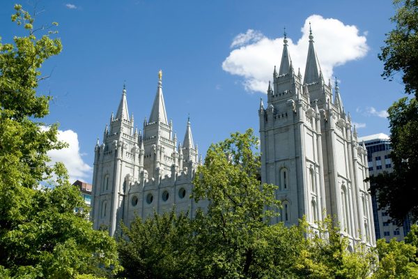 The Salt Lake Temple is located in Salt Lake City Utah and took ~40 years to build (from 1853 to 1893) and remains one of the most most visited locations in the state.

The temple is a sacred location for members of the Church of Jesus Christ of Latter-day Saints (commonly called the Mormons)