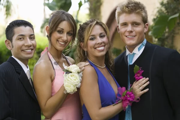 Couples Dressed for Prom